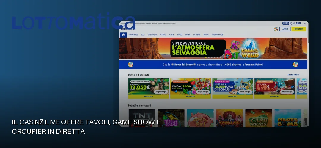 Lottomatica Casino promotional banner